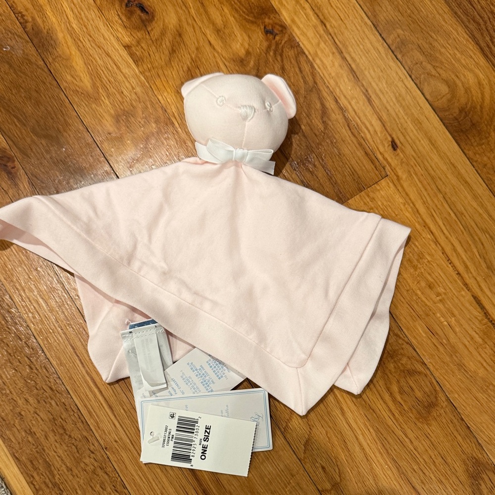 Soft Pink Teddy Bear Security Blanket